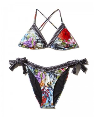 Bikini Sprayground Floral Money Bikini | 842719-MKD