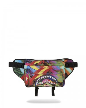 Cross Body Sprayground Sharks In Paris City Streaks Cargo Crossbody | 894653-PQR