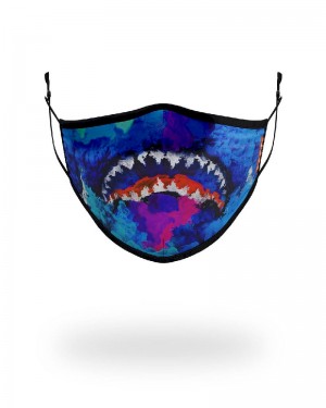 Fashion Mask Sprayground Adult Color Drip Form Fitting Face Mask | 974583-GTJ