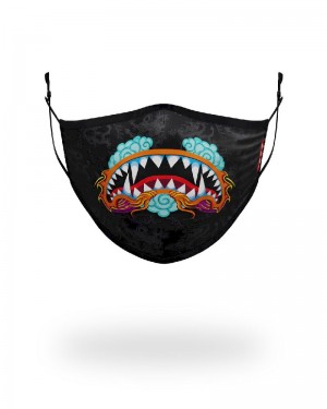 Fashion Mask Sprayground Adult Dragon Shark Form Fitting Face Mask | 267531-KEW