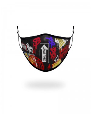 Fashion Mask Sprayground Adult One Way Form-Fitting Face Mask | 853970-TFH