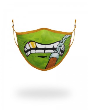 Fashion Mask Sprayground Adult Tmnt: Michelangelo Shark Form Fitting Face-Covering | 162509-CIT