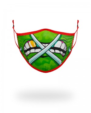 Fashion Mask Sprayground Adult Tmnt: Raphael Shark Form Fitting Face-Covering | 483571-RPX