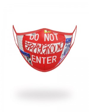 Fashion Mask Sprayground Do Not Enter Form-Fitting Mask | 360945-CZR