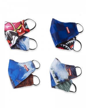 Fashion Mask Sprayground Mystery Reversible Mask (Form-Fitting) | 698130-EKB