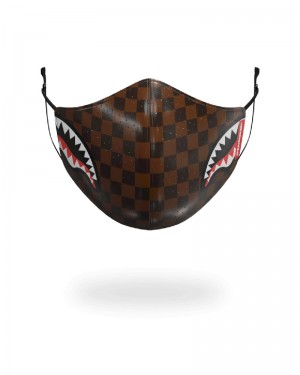 Fashion Mask Sprayground Sharks In Paris Vegan Leather Face Mask | 871059-YRA