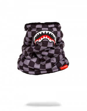 Gât Cald Sprayground Checkered Shark Neck Warmer | 780341-CRQ