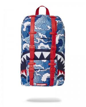 HILLS Sprayground Shark Wave Hills Backpack | 076921-UZJ