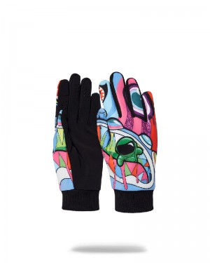 Manusi Sprayground Mind Trip Gloves | 592341-FAM