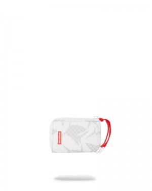 Portofel Sprayground Shark Check (White) Wallet | 734296-CYB