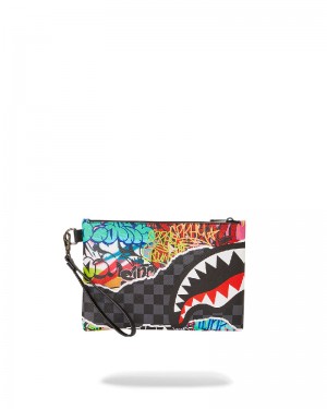 Pouchette Sprayground Artistic Pursuit Crossover Clutch | 031276-NZC