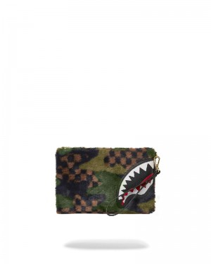 Pouchette Sprayground Big Sky Fur Shark Crossover Clutch | 975162-YUA