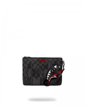 Pouchette Sprayground Xtc Grey Sharks In Paris Crossover Clutch | 724083-MSL