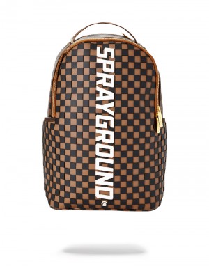 Rucsac Sprayground 3d Molded Rubber Checkered Logo | 139658-PFL