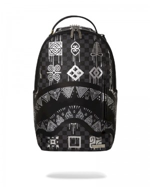 Rucsac Sprayground African Intelligence 9 Power Glyphics Backpack - Sandflower Collab | 439571-RBQ