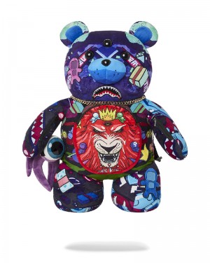 Rucsac Sprayground Astro Twilight Moneybear Teddybear Backpack | 157984-MPF