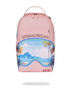 Rucsac Sprayground Bora Bora Shark Island Villa Backpack | 019765-PVD