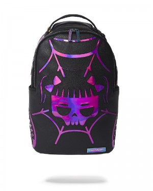 Rucsac Sprayground Cazzu Iridescent Cut & Sew Spider Skull Shark Backpack (Dlxv) | 149086-RXV