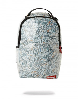 Rucsac Sprayground Counterfeit (Vinyl Shredded Money) | 601258-ARH