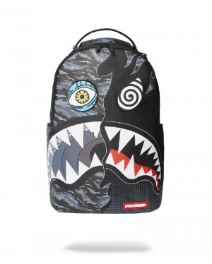 Rucsac Sprayground Dazed And Shark Backpack (Dlxv) | 624831-PJI