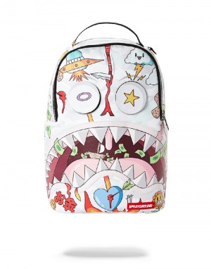 Rucsac Sprayground Disturbed Shark | 639275-JQI