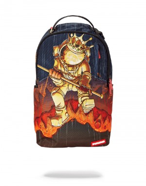 Rucsac Sprayground Gold Astronaut Meteor Shark | 573294-XYT