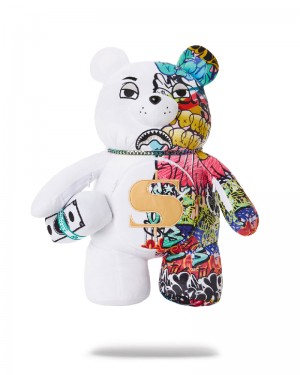 Rucsac Sprayground Half Graff Moneybear Teddybear Backpack | 690528-JDU