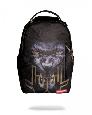 Rucsac Sprayground Jesse Lingard Jungle Black Panther Backpack | 704852-ZMV