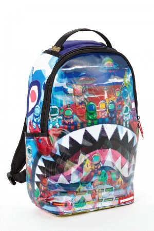 Rucsac Sprayground Lenticular Land Of Astro Sharks | 385109-KUN