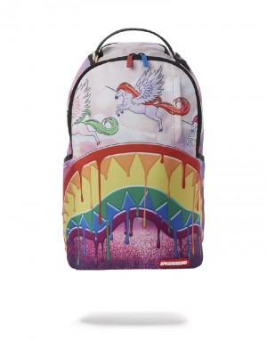 Rucsac Sprayground Melt The Rainbow Backpack | 389150-WSF