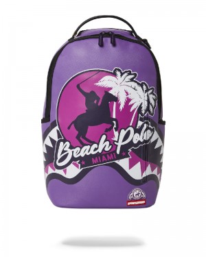 Rucsac Sprayground Miami Beach Polo Collab Backpack (Dlxv-Purple) | 310847-QEL