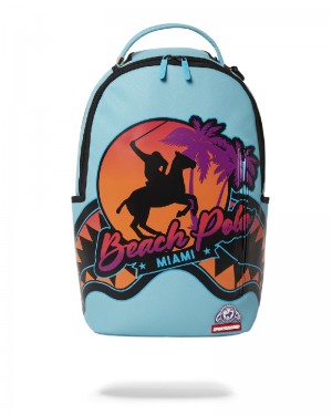 Rucsac Sprayground Miami Beach Polo Collab Backpack (Dlxv-Sky) | 761054-YPG