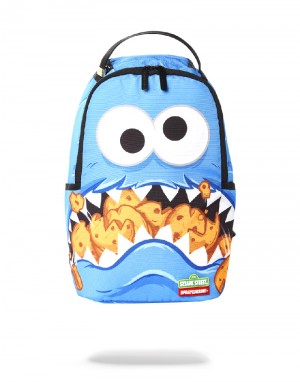 Rucsac Sprayground Mini Cookie Monster Shark Backpack | 809762-CEX