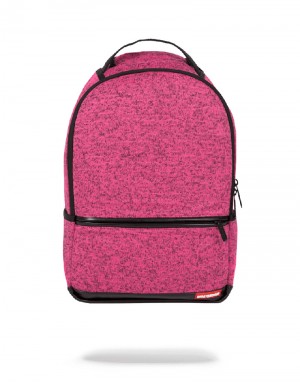 Rucsac Sprayground Pink Knit | 091873-IZJ