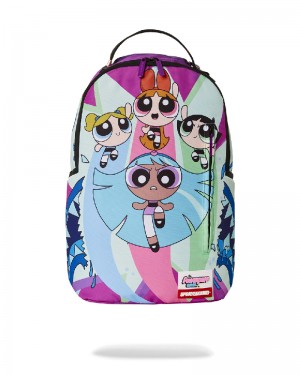 Rucsac Sprayground Power Puff Girls Monster Shark Backpack | 029413-KWE