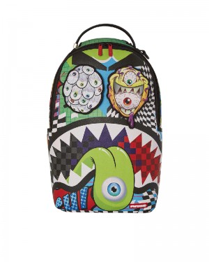 Rucsac Sprayground Psycho World Of Fun Backpack (With Removable Velcro Eye Patches) | 826371-UOW