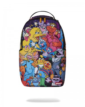 Rucsac Sprayground Sesame Street Familia Dlxsr Backpack | 710436-TKY