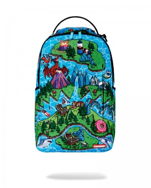 Rucsac Sprayground Shark Island Adventure Dlxsr Backpack | 907432-PHX