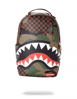 Rucsac Sprayground Sharks In Paris (Camo Edition) | 591260-QGL