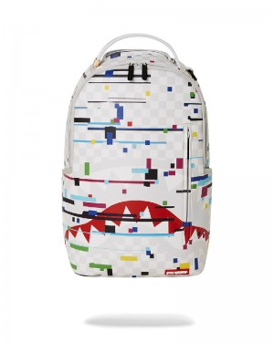 Rucsac Sprayground Sharks In Paris Glitch Rider Backpack (Dlxv) | 829047-ZQU