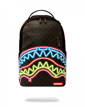 Rucsac Sprayground Sharks In Paris Glow Backpack (Dlxv) | 968510-OGD