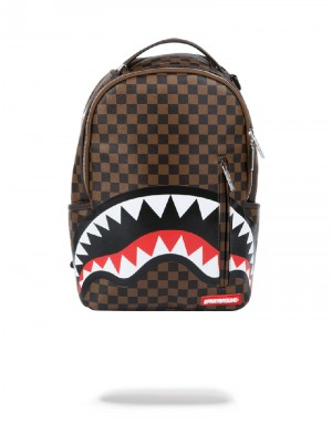 Rucsac Sprayground Sleek Sharks In Paris (Brown) | 879413-VQC