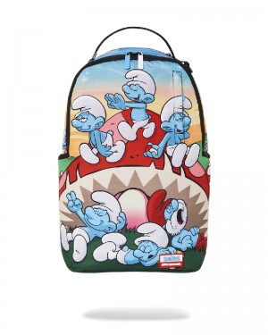 Rucsac Sprayground Smurfs Mushroom Chill Backpack | 308197-FIM