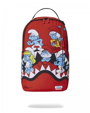 Rucsac Sprayground Smurfs Shark Bounce Backpack | 081537-TWU