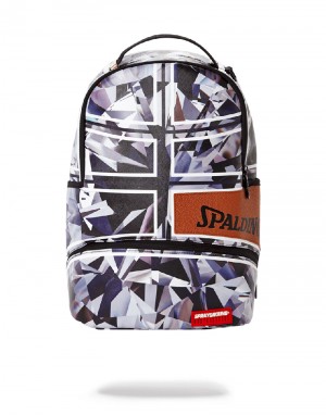 Rucsac Sprayground Spalding X Sprayground One Million Karat Diamond Backpack | 982631-ISH