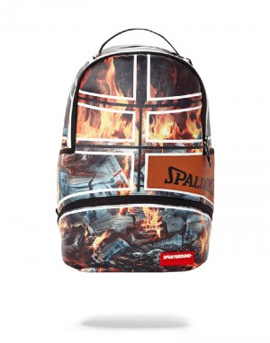 Rucsac Sprayground Spalding X Sprayground Fire Money Backpack | 852074-ALD