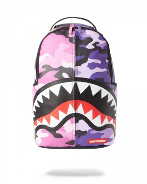 Rucsac Sprayground Split Camo Backpack | 597324-JLK