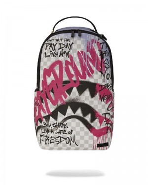 Rucsac Sprayground Spray Poetry Backpack | 786510-WSC