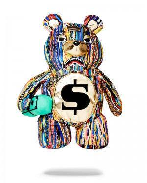 Rucsac Sprayground The Golden Age Moneybear Teddybear Backpack | 302659-HDW