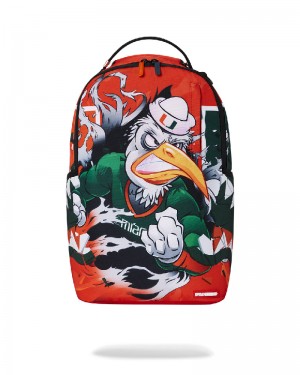 Rucsac Sprayground University Of Miami Clap Back Dlxsr Backpack | 068347-GKB